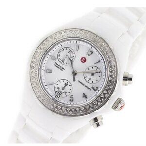Michele White Diamond Watch! WITH BOX AND PAPER